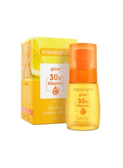 Aqualogica Glow+ 30X* Vitamin C Hydrating Essence Serum- 50Ml | Brightens Skin I Power Of 30X* Vitamin C I Lightweight & Non-Sticky | For Men And Women  - Image 1