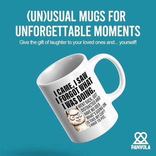 Panvola I Came I Saw I Forgot What I Was Doing Old People Elderly Gifts Women Mom Men Grandpa Grandma 70th 80th 90th Birthday Senior Citizen Gifts People with Dementia Ceramic Mug White 11 oz - Image 3