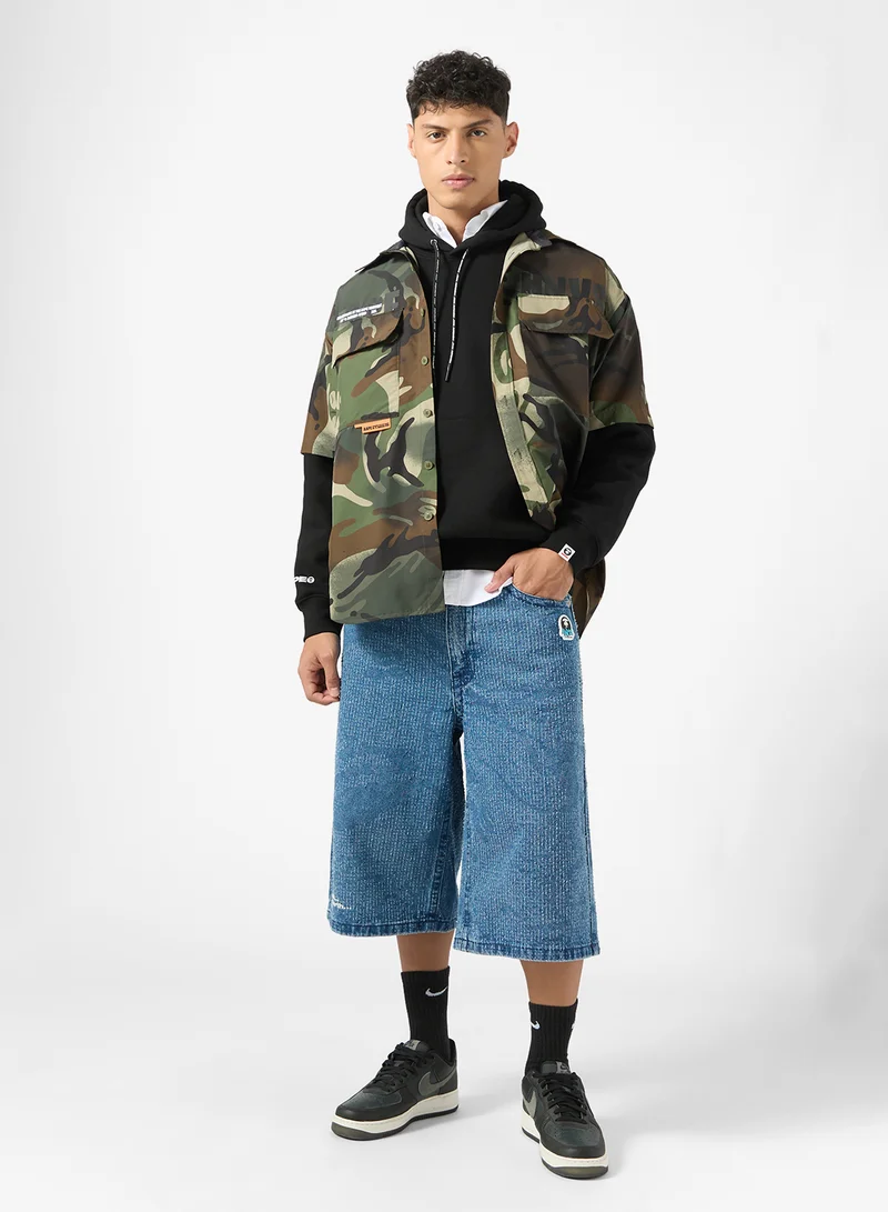 AAPE AAPENOW moonface logo hoodie