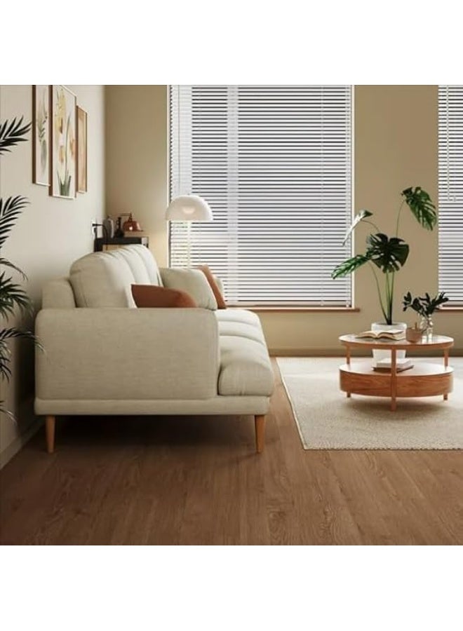 Ripple FURNITURE UAE Homes 3-Seater Fabric Sofa for Modern Living Room, 260cm (Beige) - Image 3