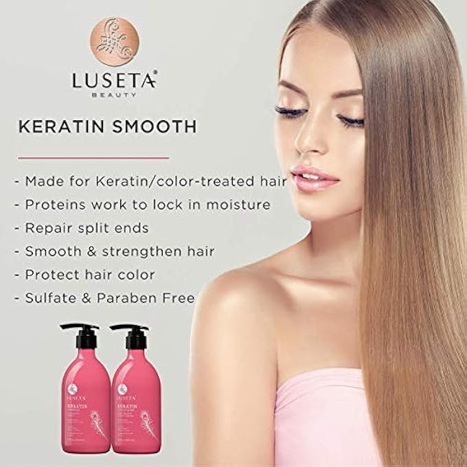 Luseta KERATIN SHAMPOO SMOOTHING & NOURISHING FORMULA 33.8 FL. - Image 2