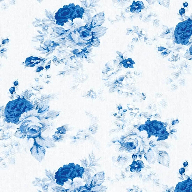 The Tissue Store The Tissue Store Decoupage Paper Napkin for Craft 4 Sheets Floral 27 Blue and White  - Image 5