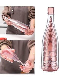 Bindex Bindex Travel Picnic Glass 5PCS Set Folding Style Plastic Champagne Glasses Suitable for Outdoor Reusable Camping Perfect for PartyWeddingBirthday  - Image 5