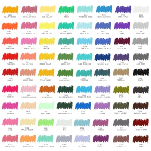Artecho Oil Pastels Set of 72 Colors, Soft Oil Pastels for Art Painting, Drawing, Blending, Art Supplies for Artists, Beginners, Teachers (10 x 70 mm) - Image 2