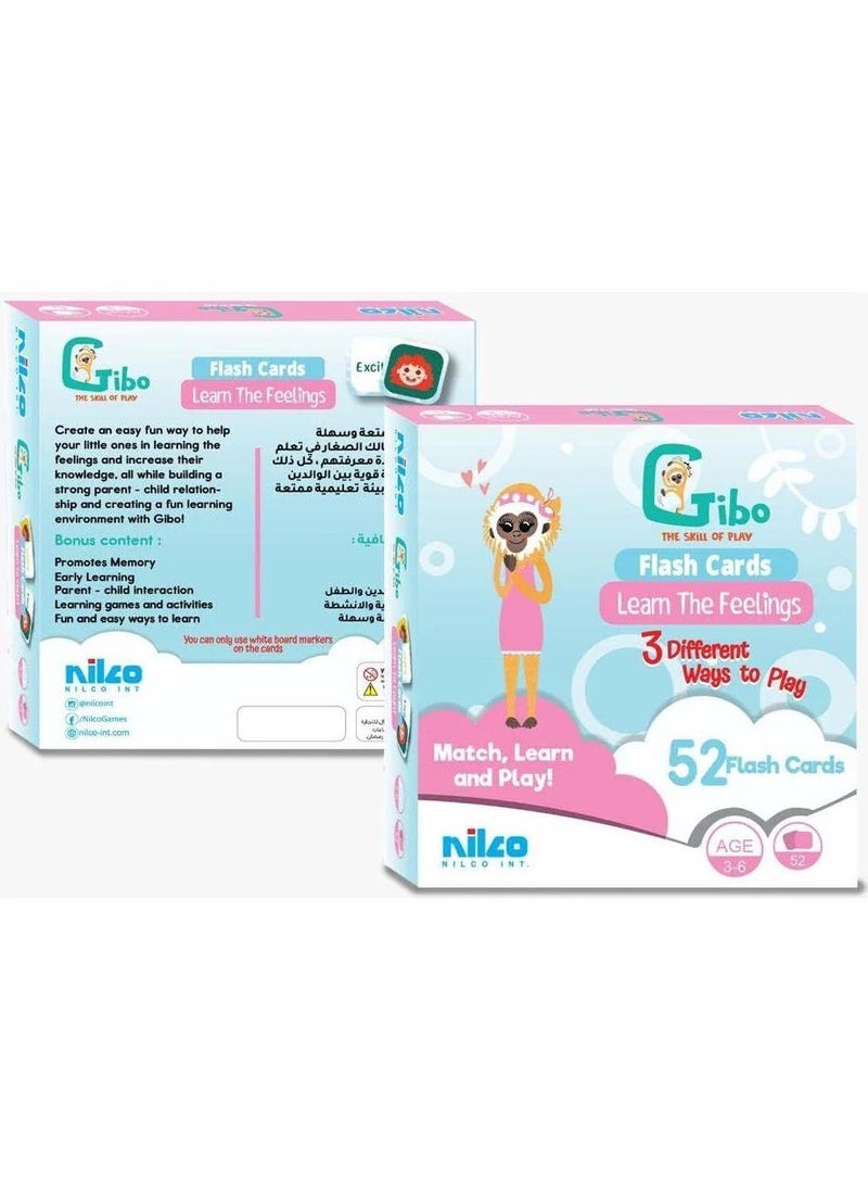Nilco Gibo Flash Card Learn The Feelings 
