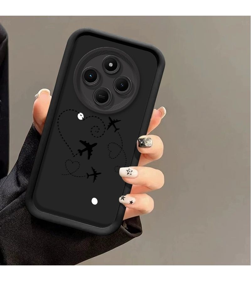 Black Shockproof Lightweight Durable Anti Slip Phone Case For POCO C75 - Image 5