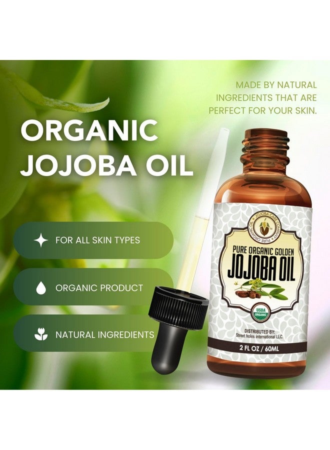 BodyJ4You زيت الجوجوبا العضوي من Odyj4You، زيت مرطب طبيعي نقي بنسبة 100%، معتمد من وزارة الزراعة الأمريكية، للوجه والشعر والبشرة والأظافر، معصور على البارد، غير مكرر، مضاد للشيخوخة، للرجال والنساء، جميع أنواع البشرة، 4.22 أونصة سائلة - Image 4
