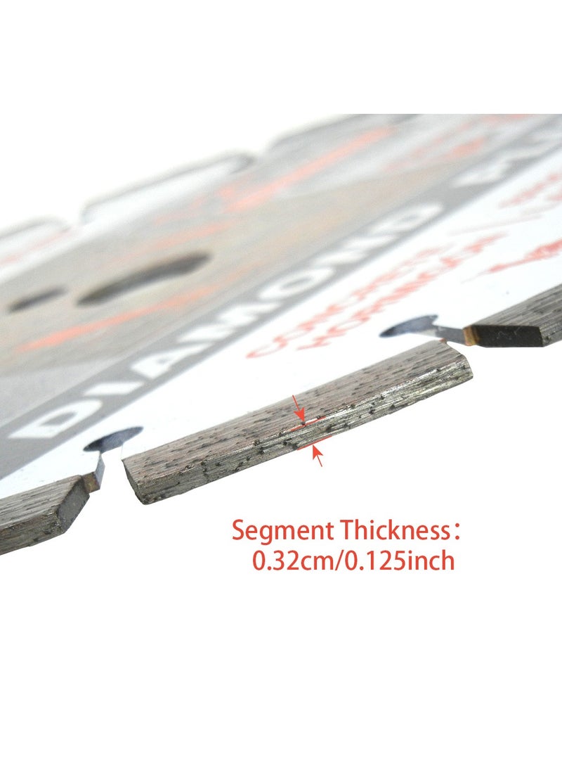 nineroars 12 بوصة الماس رأى شفره للخرسانة والطوب والرخام والجرانيت ، ومناسبة خاصة لقطع الجدران والخرسانة - Image 4