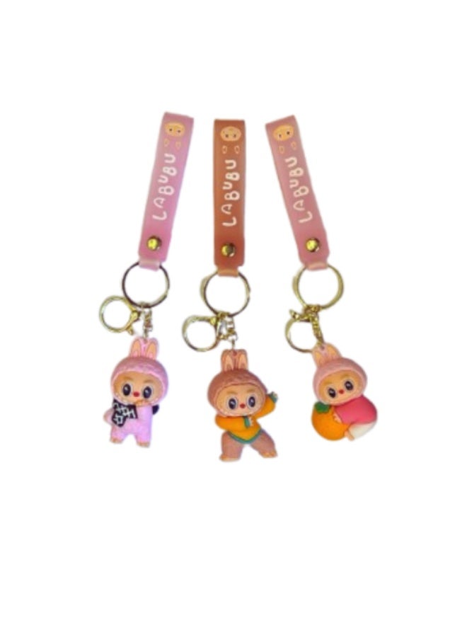 سلسلة مفاتيح بتصميم دمية لابوبو متعددة الالوان - Image 4
