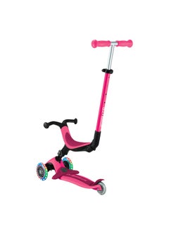 GLOBBER Globber Go Up Active Lights 3-wheel Foldable Kick Scooter Fushcia  - Image 5