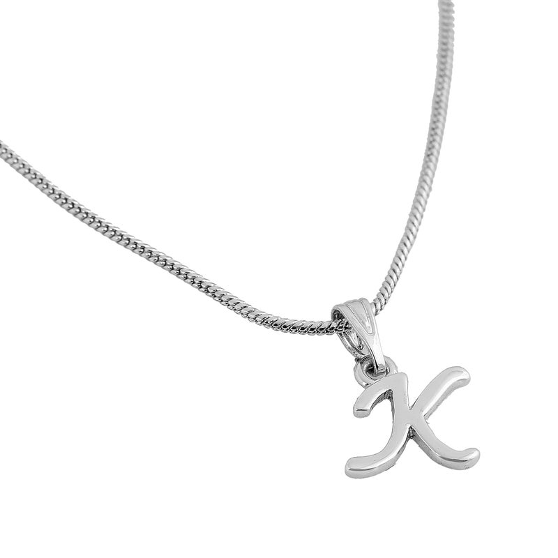 Estele Initial Letters Rhodium Plated Pendants/Charms for Girls & Womens - Image 1