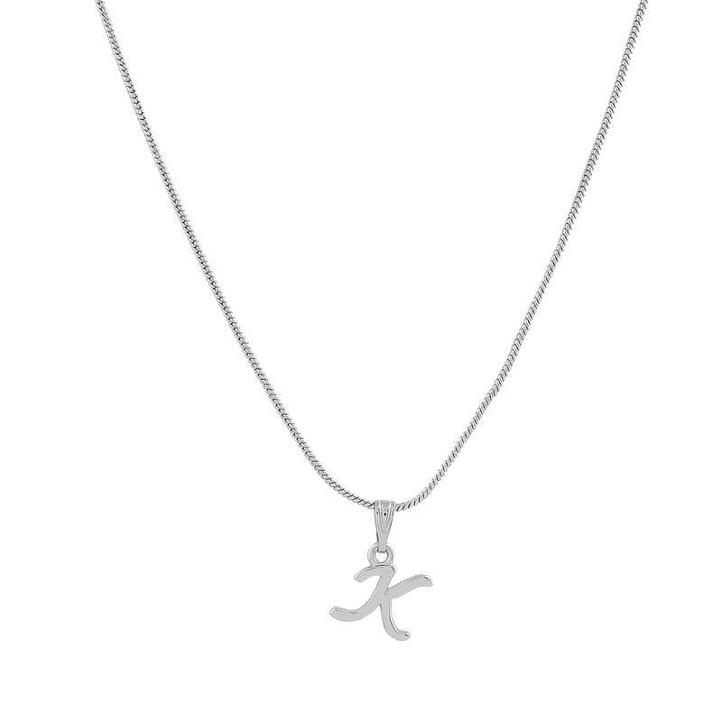 Estele Initial Letters Rhodium Plated Pendants/Charms for Girls & Womens - Image 3