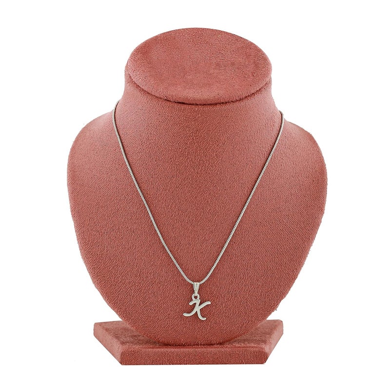 Estele Initial Letters Rhodium Plated Pendants/Charms for Girls & Womens - Image 5