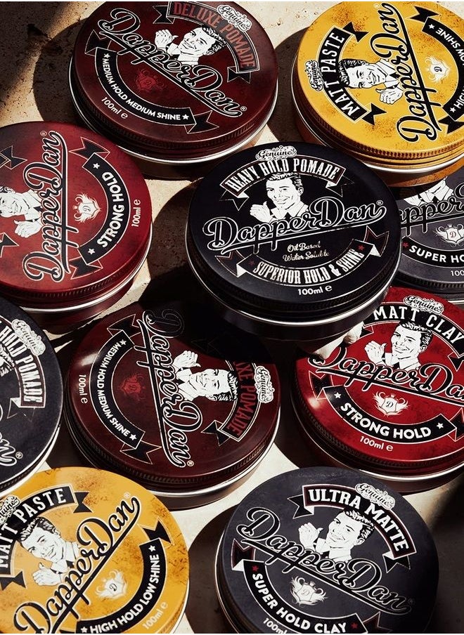 Dapper Dan - Strong Hold Matte Clay By Dapper Dan | Mens Hair Products Matte Finish | Smoked Saffron & Leather Fragranced Hair Clay For Men | Matte Finish Hair Pomade For Men | 100ml - Image 1
