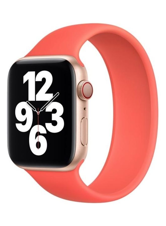 Solid Colour Replacement Watchband For Apple Watch Series 7 41Mm / 6 u0026 Se 5 4 40Mm 3 2 1 38Mm Pink - Image 4