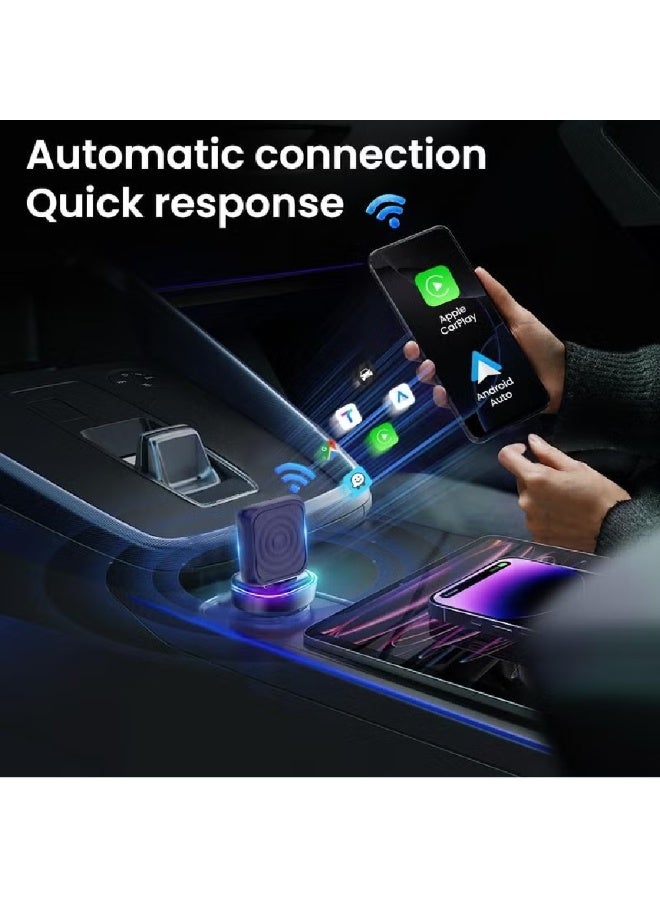 Carlinkit 2-in-1 Mini Ultra Wireless CarPlay Adapter & Android Auto - for iOS 10+/Android 11+, Convert Wired to Wireless with USB- - Image 5
