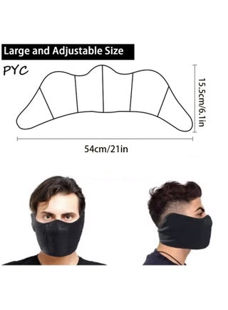 Half Face Mask Windproof Men Women for Skiing Snowboarding Motorcycling Winter Outdoor Sports Highly Breathable (2Pcs) - view 3
