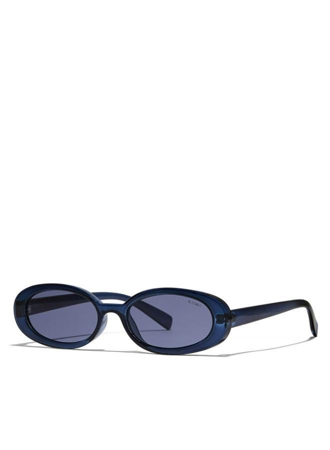 Blackout DREW Women Blue Sunglasses - Frame Material: Thermoplastic Rubber (TR90)- Frame Color: Blue-Lens Color: Blue  - Full Rim - Image 2