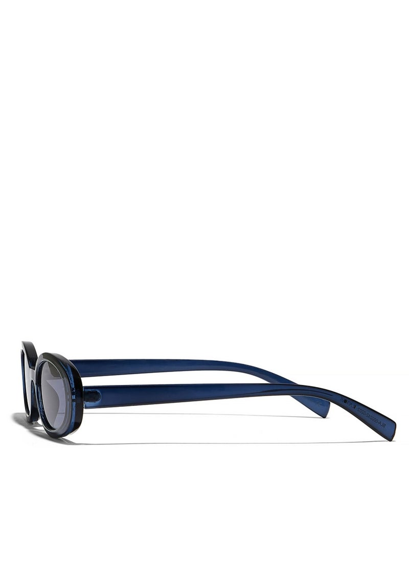 Blackout - DREW Women Blue Sunglasses - Frame Material: Thermoplastic Rubber (TR90)- Frame Color: Blue-Lens Color: Blue  - Full Rim - Image 1