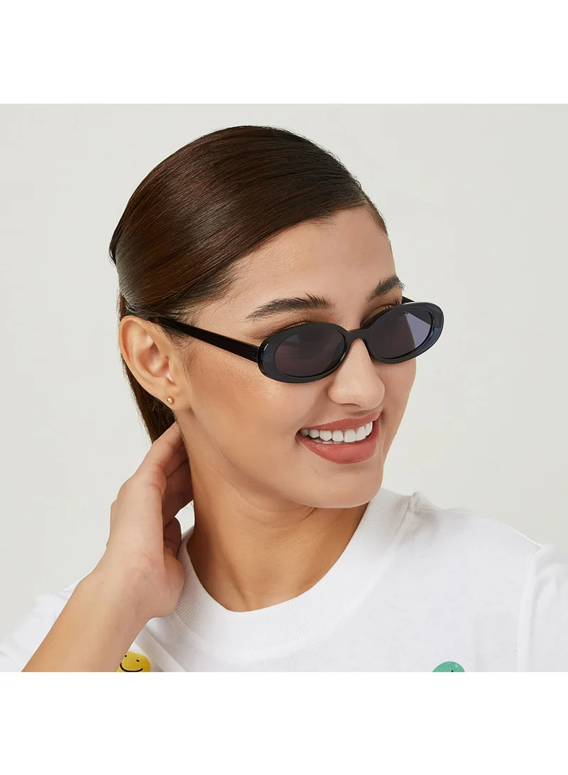 Blackout DREW Women Blue Sunglasses - Frame Material: Thermoplastic Rubber (TR90)- Frame Color: Blue-Lens Color: Blue  - Full Rim
