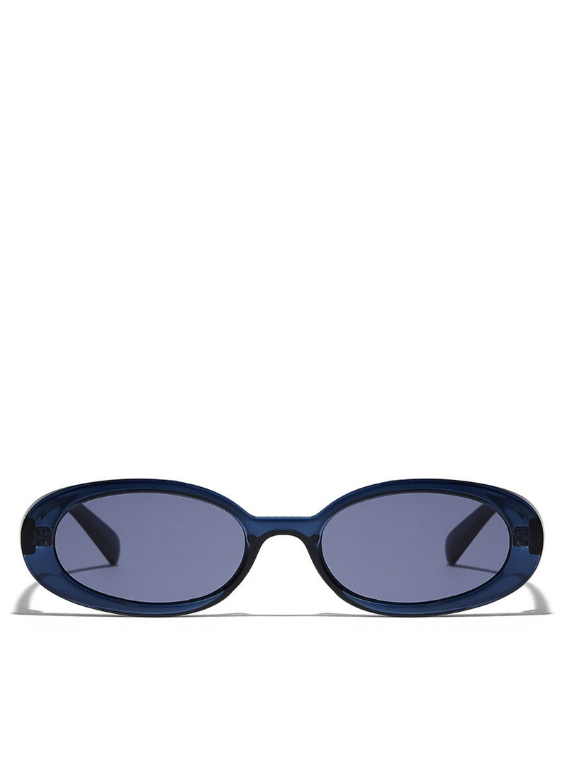 Blackout - DREW Women Blue Sunglasses - Frame Material: Thermoplastic Rubber (TR90)- Frame Color: Blue-Lens Color: Blue  - Full Rim - Image 1