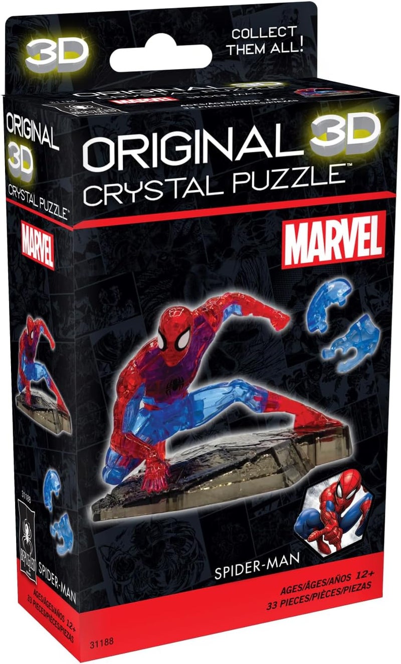 BePuzzled Marvel SpiderMan Super Hero Original 3D Crystal Puzzle Perfect for Puzzlers Ages 12 and Up Challenging to Complete and Beautiful to Display Collect Them All - Image 2