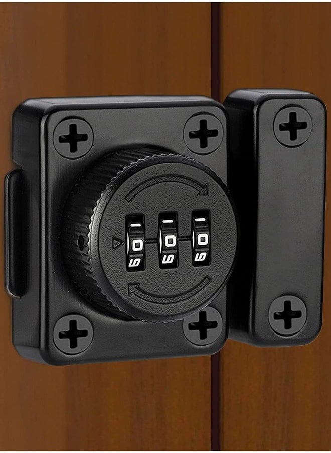 Generic - Mechanical Password Lock Mechanism Rotary Room Door Combination Office File Cabinet Sliding Buckle Surface Mounted Old Style - Image 1