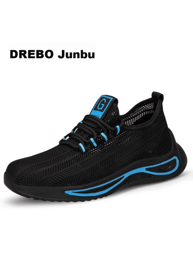 JUNBU Men'S Steel Toe Safety Shoes Anti-Smashing Anti-Piercing Wear-Resistant Breathable Safety Work Shoes 1081S 42 - Image 4