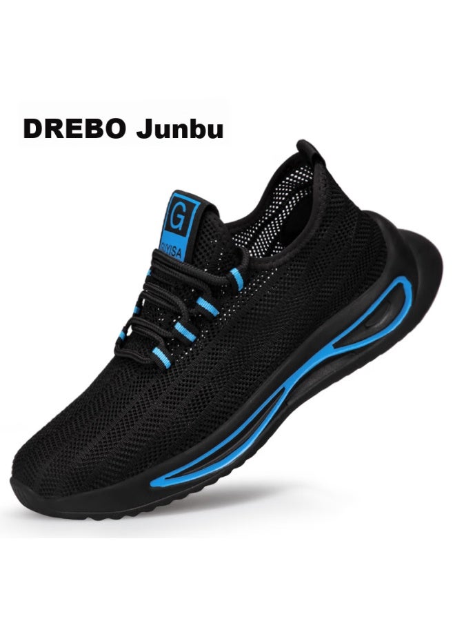 JUNBU Men'S Steel Toe Safety Shoes Anti-Smashing Anti-Piercing Wear-Resistant Breathable Safety Work Shoes 1081S 42 - Image 5