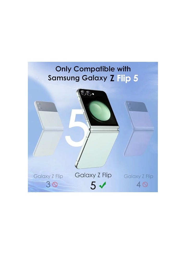 JETech Front Privacy Screen Protector for Samsung Galaxy Z Flip 5, Anti-Spy Tempered Glass Film with Easy Installation Tool, Case-Friendly, 2-Pack - Image 4