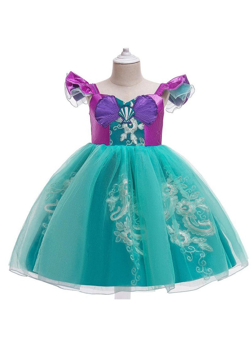 general Mermaid dress dress children's mesh tutu dress skirt girl dress dress gift for birthday or holiday - Image 1