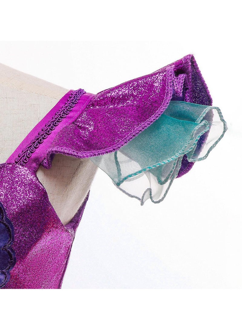 general Mermaid dress dress children's mesh tutu dress skirt girl dress dress gift for birthday or holiday - Image 4