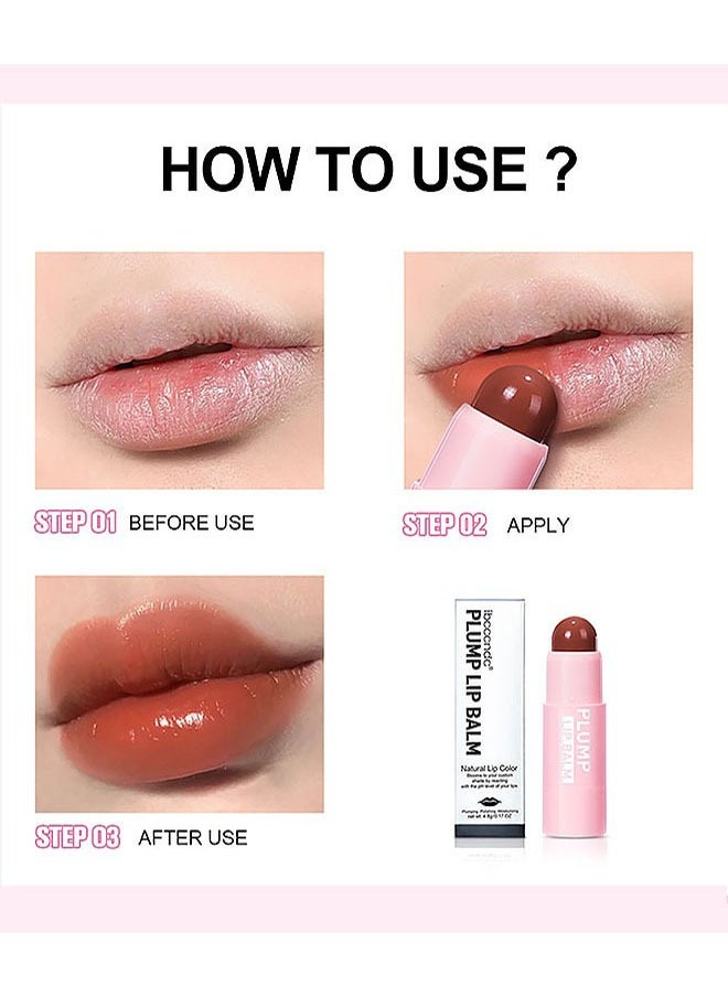 Plump Lip Balm 04, Lightweight Color and Smooth Texture, Blooms To Your Custom Shade by Reacting With The PH Level of Your Lips, Making Your Lips Look Bright and Shiny, Keep Your Makeup All The Time