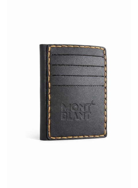 A unisex wallet made of genuine leather, with a classic design, 7 card slots, and a center pocket.