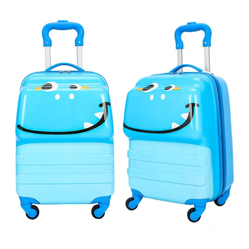 Kids Trolley Suitcase Lightweight Portable Children Suitcase Student Carry On Bag Hard Shell Boys Girls Small Travel Luggage Case with 4 Quite Spinner Wheels for Trip Tour Cabin (Crocodile) - Image 1
