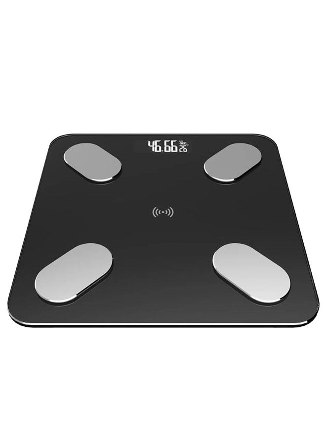 Generic Body Scale Multi-Functional Intelligent BT Electronic Body Fat Scale With Smartphone App Body Composition Analyzer(Black)  - Image 2