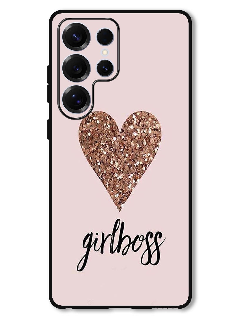 Theodor Protective Case Anti Scratch Shock Proof Bumper Cover For Samsung Galaxy S25 Ultra Girls Boss & Heart  - Image 1