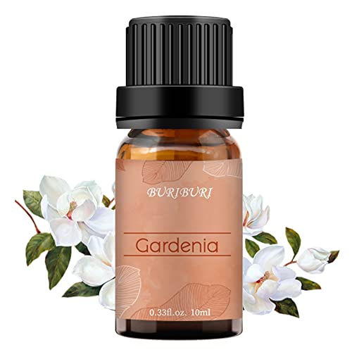 BURIBURI Gardenia Essential Oil, 100% Pure Gardenia Fragrance Oil, Fragrance Oil Essential Oils 10ML for Soap Candle Making - Image 1