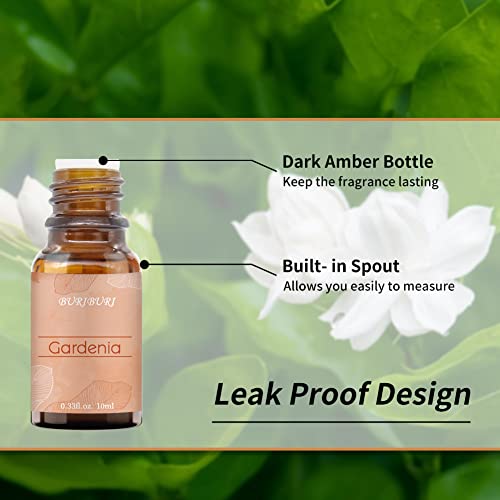 BURIBURI Gardenia Essential Oil, 100% Pure Gardenia Fragrance Oil, Fragrance Oil Essential Oils 10ML for Soap Candle Making - Image 3