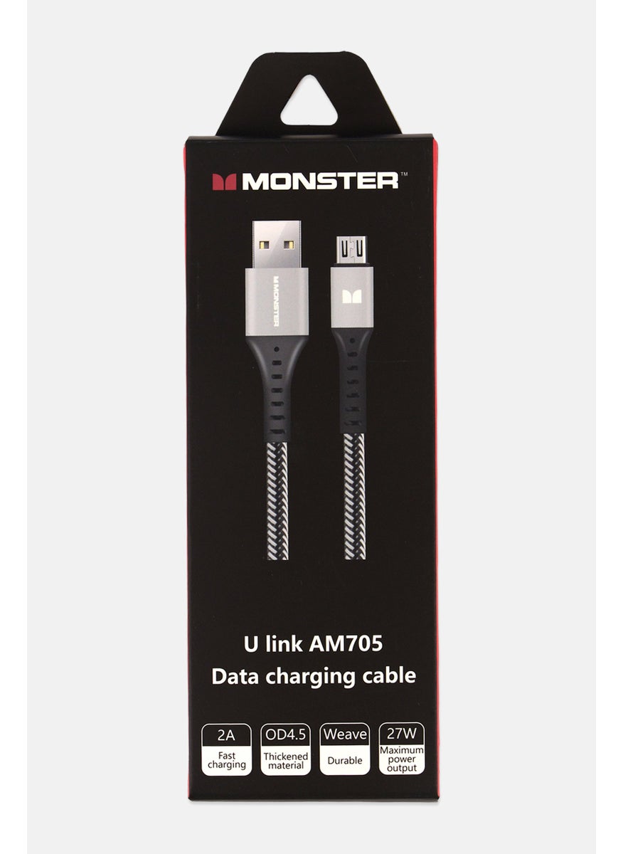 U Link Am705 Data Charging Cable, Black - pzsku/Z819A266F2899B96BCBFCZ/45/_/1737642099/ef1c74d1-9615-4354-90f8-cbe698c573ee