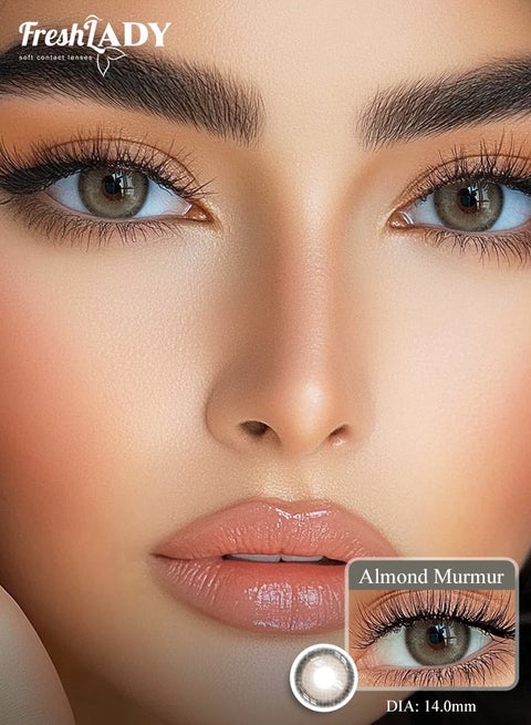 Freshlady Almond Murmur 14.00mm Colored Contact Lenses 1 Year Disposable for Daily Wear