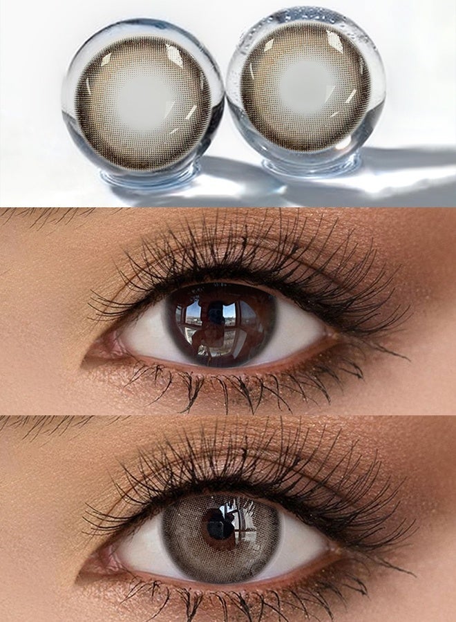 FreshLady Almond Brown Colored Contact Lenses – Yearly Natural Daily Wear, Gentle Eye Enlargement for Everyday Makeup, Expert Recommended - Image 4