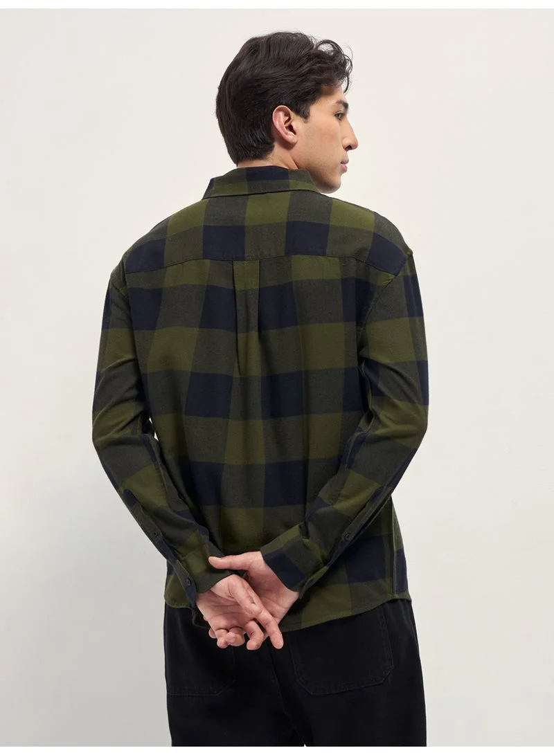 THE BEAR HOUSE  Men’s Long Sleeve Shirt – Classic, Comfortable and Stylish Essential for Work, Travel or Casual Outings for Men | Best Price UAE