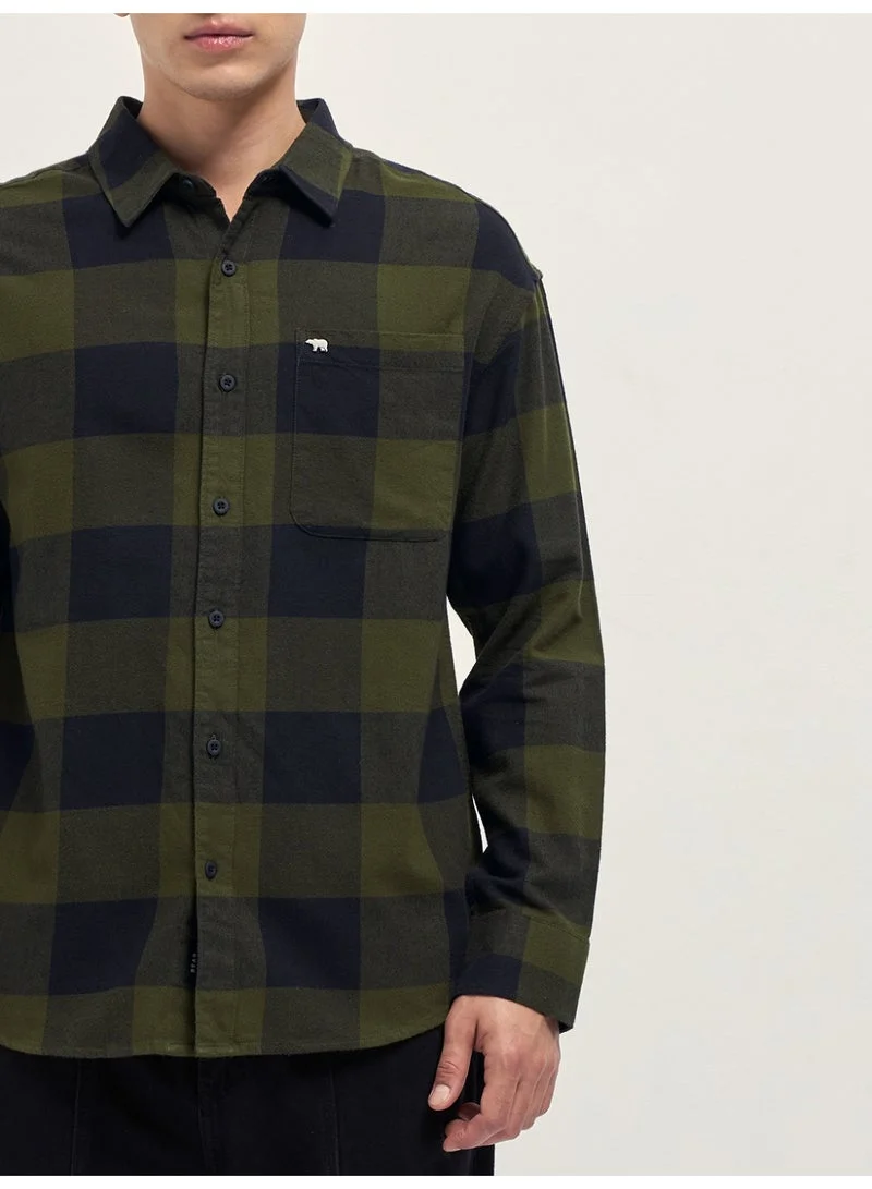 THE BEAR HOUSE  Men’s Long Sleeve Shirt – Classic, Comfortable and Stylish Essential for Work, Travel or Casual Outings for Men | Best Price UAE