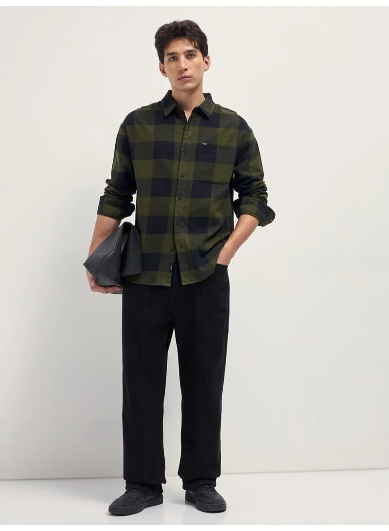 THE BEAR HOUSE  Men’s Long Sleeve Shirt – Classic, Comfortable and Stylish Essential for Work, Travel or Casual Outings for Men | Best Price UAE
