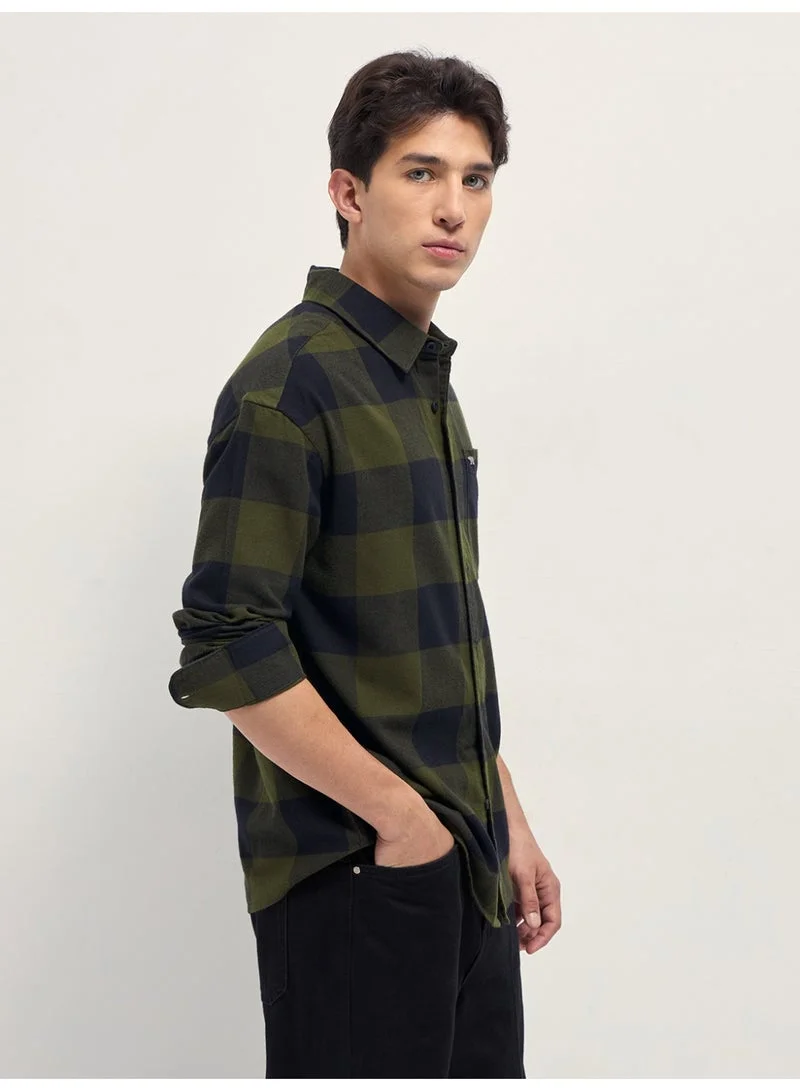 THE BEAR HOUSE  Men’s Long Sleeve Shirt – Classic, Comfortable and Stylish Essential for Work, Travel or Casual Outings for Men | Best Price UAE