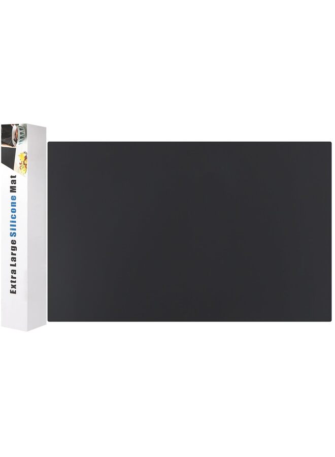 40 سم × 60 سم حصائر سيليكون كبيرة لطاولة المطبخ، حصائر سميكة كبيرة جدًا مقاومة للحرارة بطانات واقية لسطح الطاولة لأسفل الفرن ومقلاة الهواء وصانعة القهوة (اللون: رمادي) - Image 1