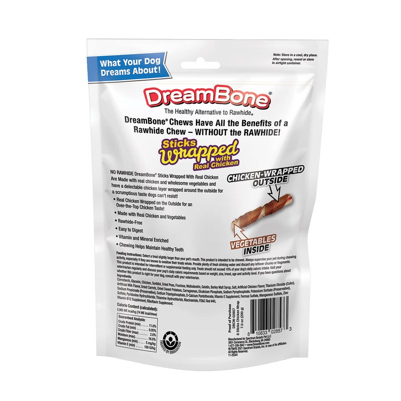DreamBone Chicken-Wrapped Chews 8 Count, Rawhide-Free Chews for Dogs - large | 8-count - Image 2