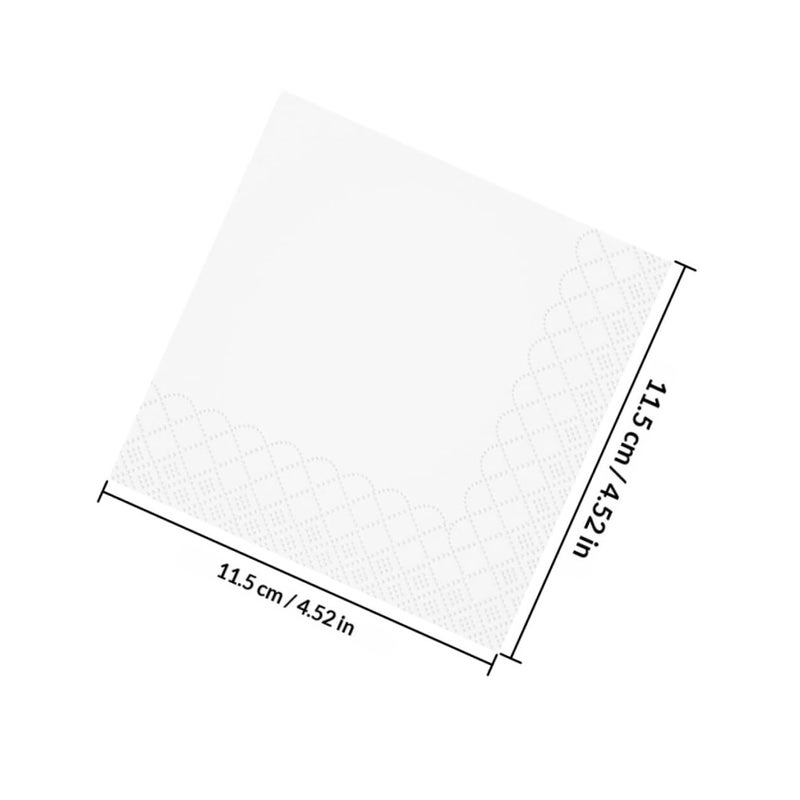 Disposable White Paper Napkins 2 Ply 100 Sheets For Hotel Restaurant Wedding Party - Image 3