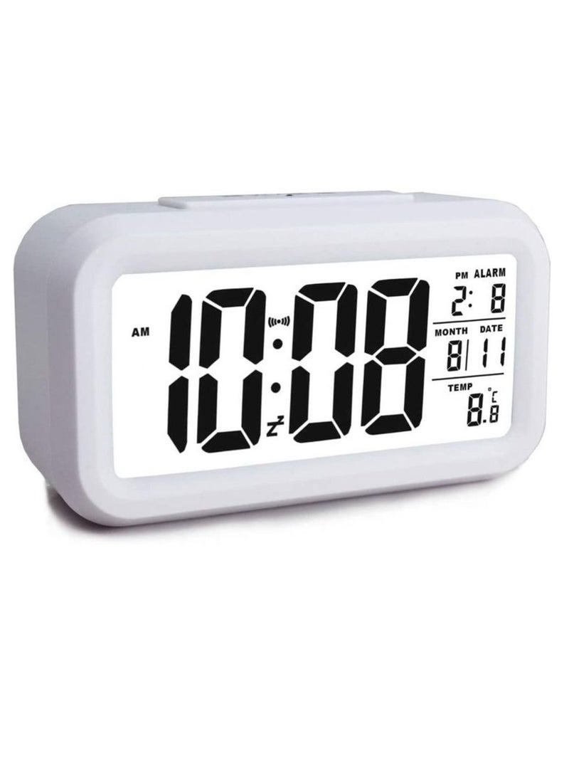 Rubik - Loud Digital LED Alarm Clock Large Display with Backlight Temperature Date Month Calendar Snooze for Bedrooms Kids Adults Heavy Sleepers - Image 1
